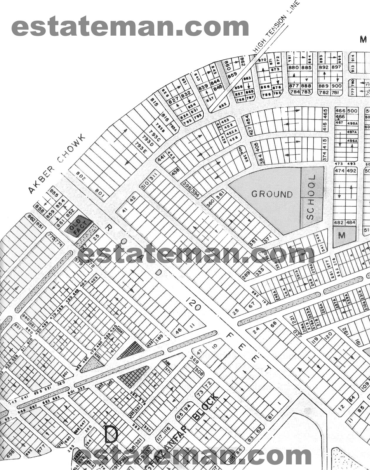 Faisal Town & Model Town Extension (Map Area 2) Click on Map Navigation Buttons as required.