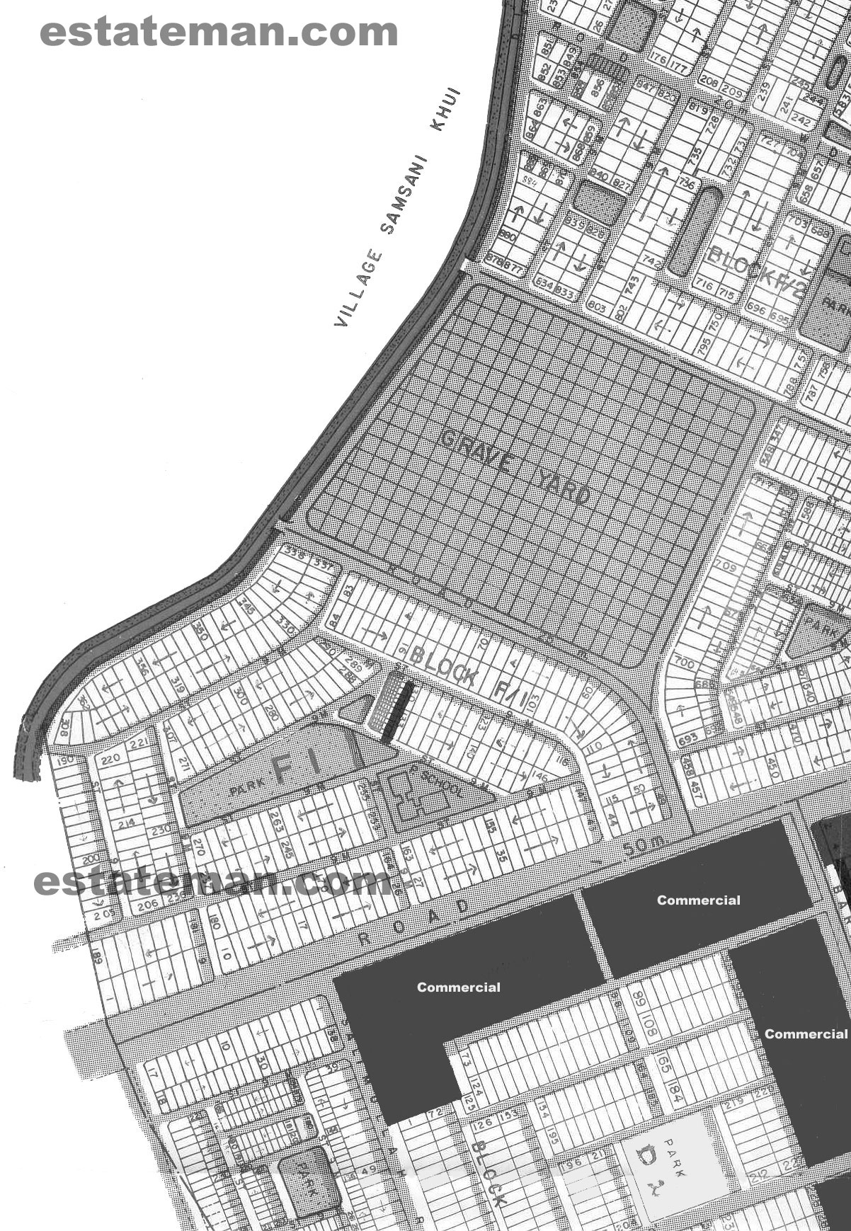 Johar Town Phase 1 (Map Area 5) Click on Map Navigation Buttons as required.