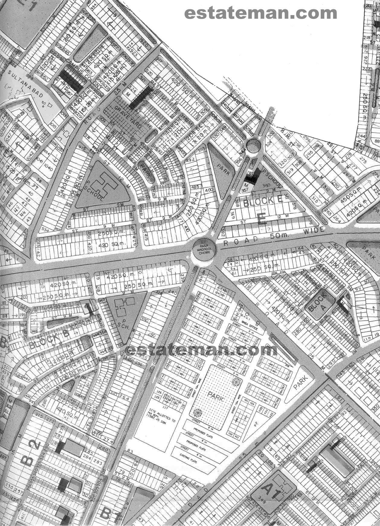 Johar Town Phase 1 (Map Area 7) Click on Map Navigation Buttons as required.