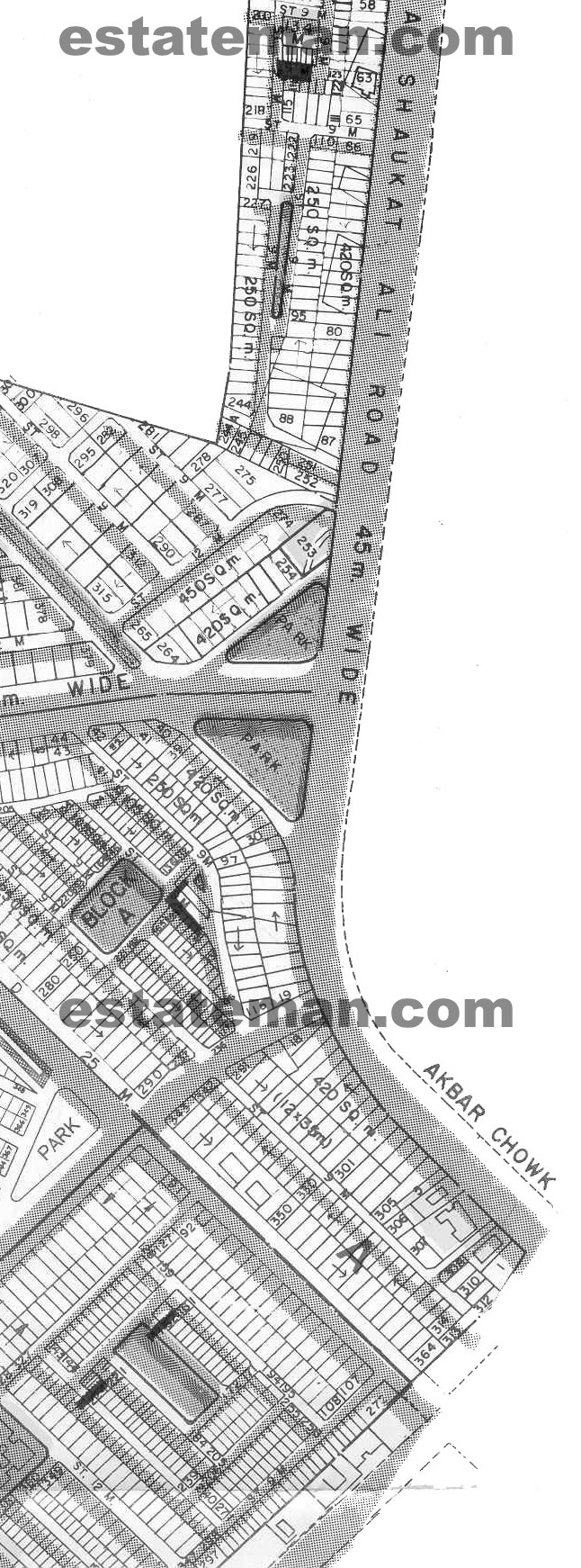 Johar Town Phase 1 (Map Area 8) Click on Map Navigation Buttons as required.