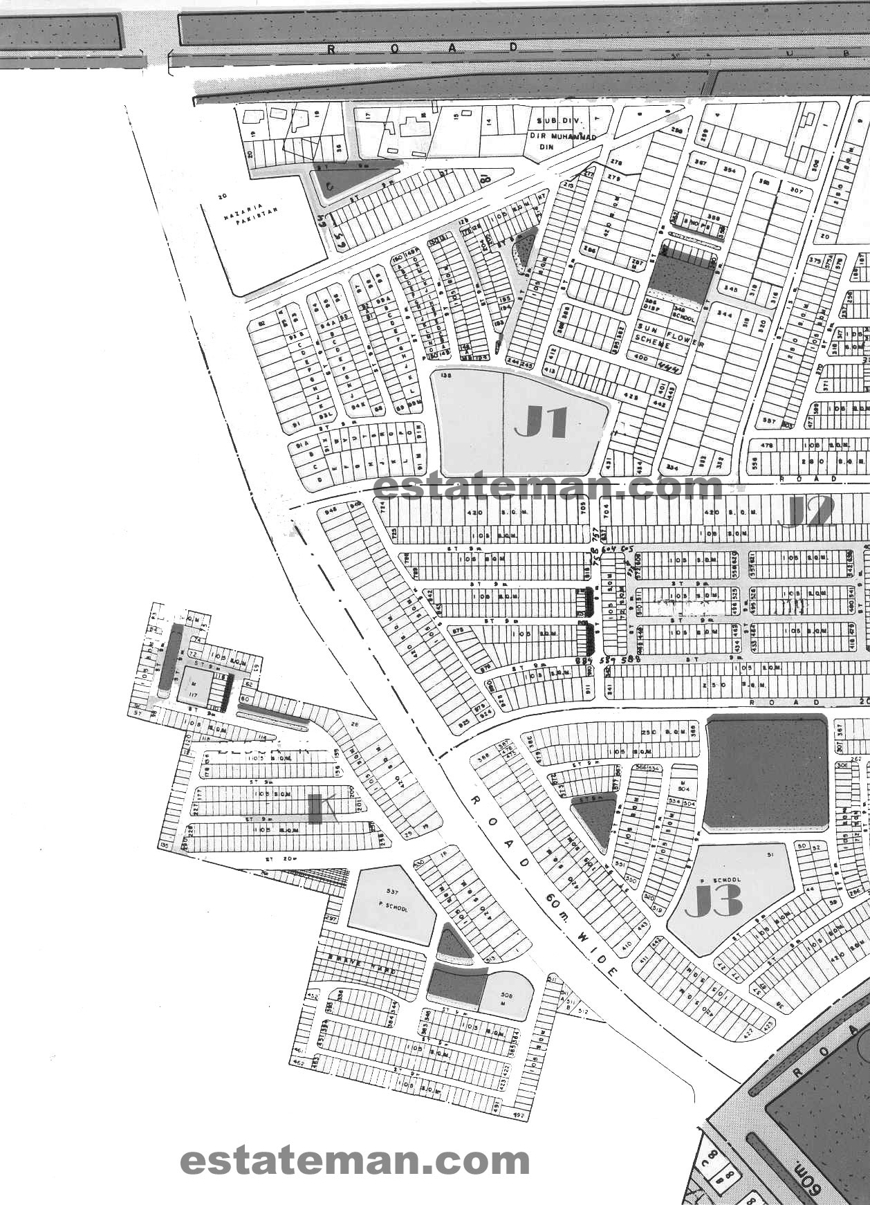 Johar Town Phase 2 (Map Area 1) Lahore, Click on Map Navigation Buttons as required. 