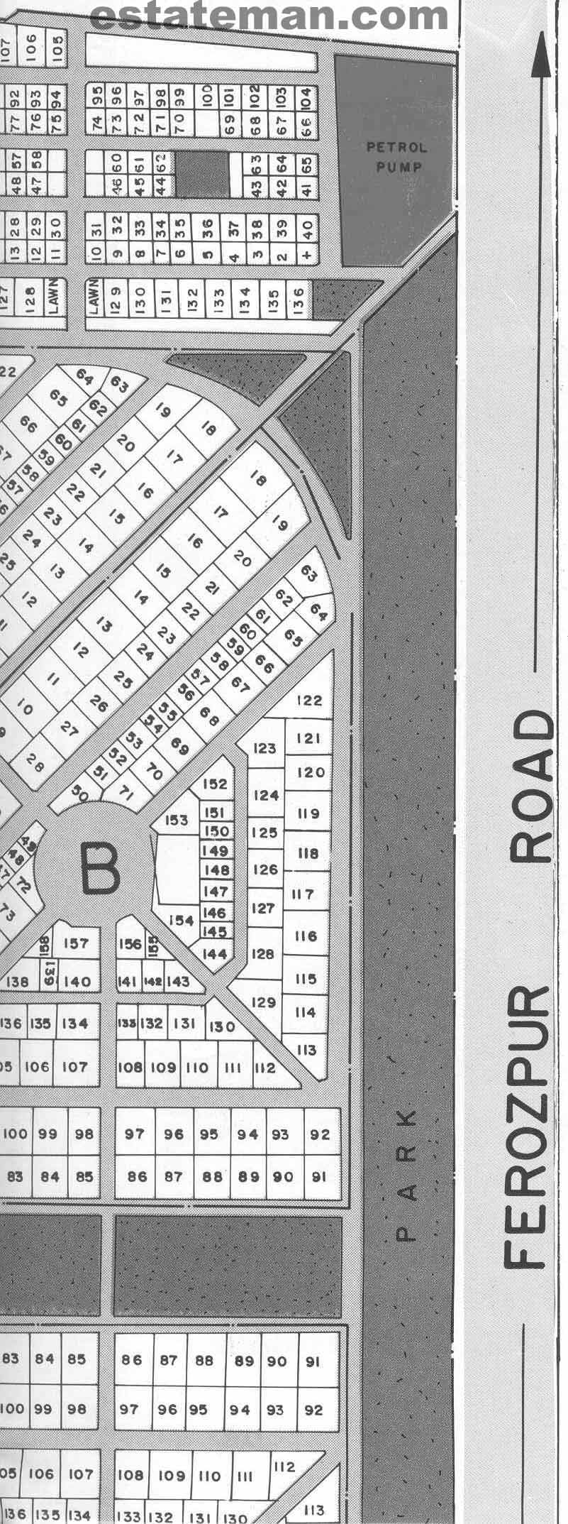 Model Town (Map Area 3) Click on Map Navigation Buttons as required.