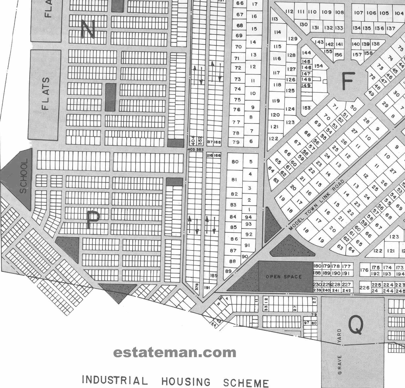 Model Town (Map Area 4) Click on Map Navigation Buttons as required.