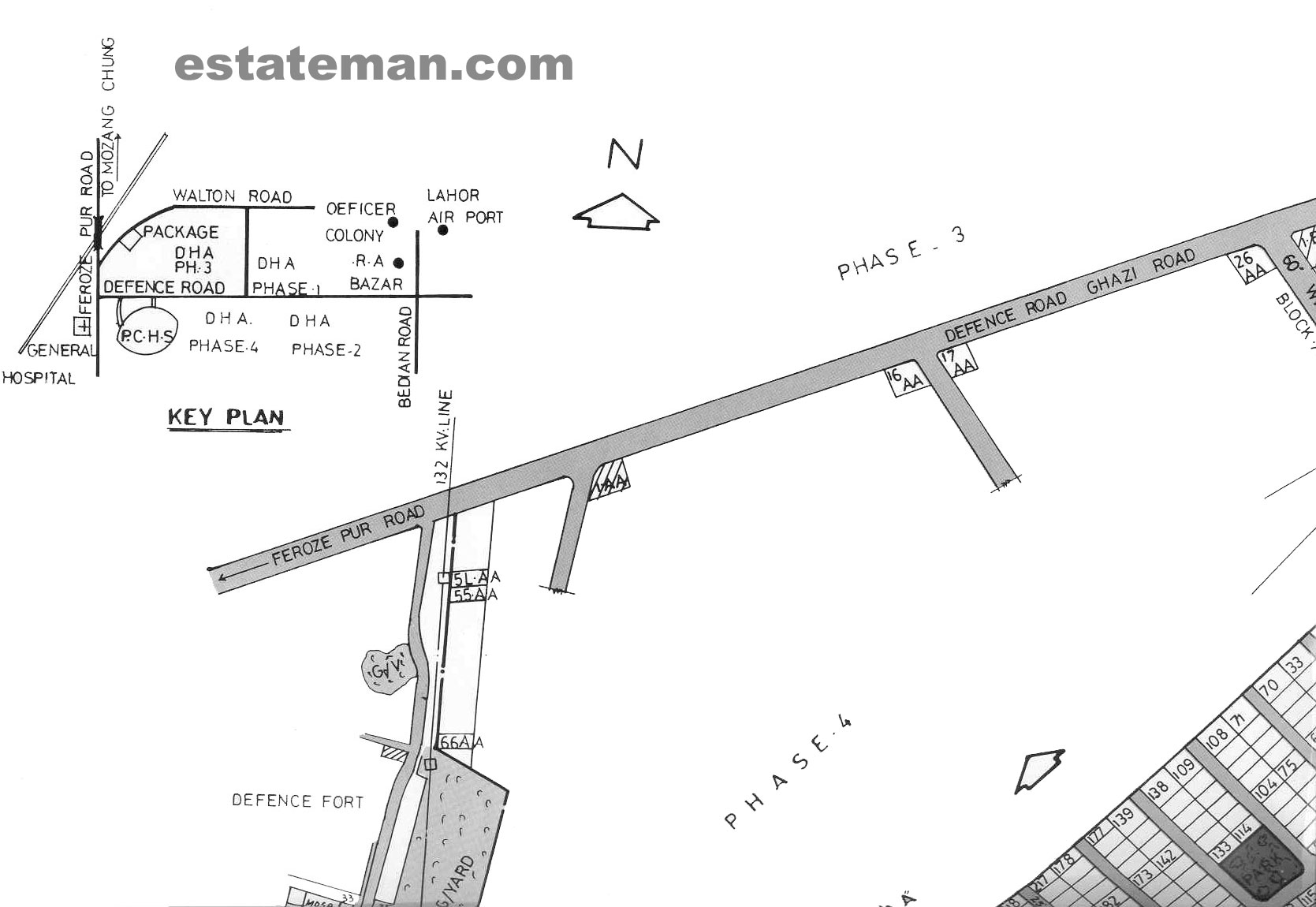 map-of-punjab-co-operative-housing-society-lahore-be-estateman