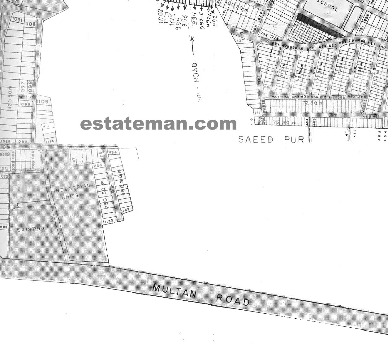 Sabzazar Phase 1 & 2. (Map Area 13) Click on Map Navigation Buttons as required.