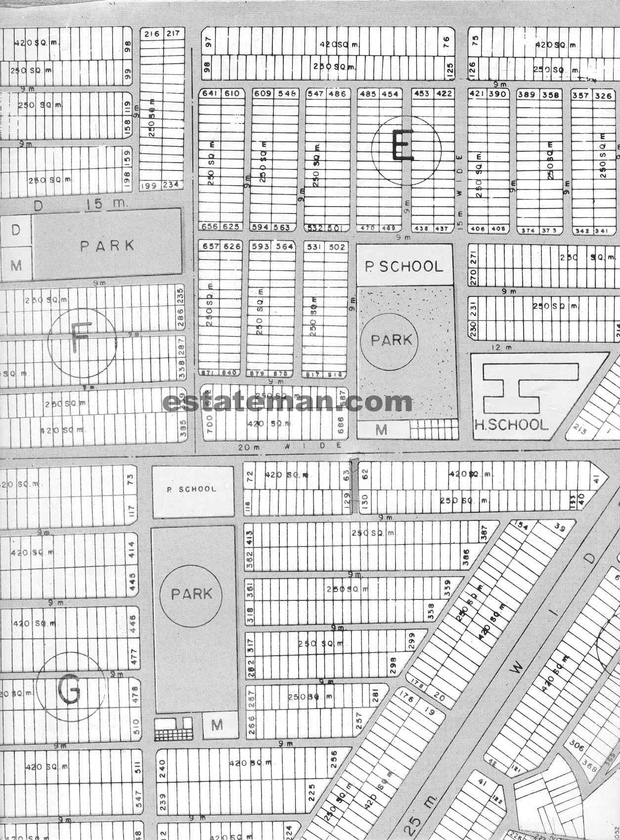 Sabzazar Phase 1 & 2. (Map Area 3) Click on Map Navigation Buttons as required.