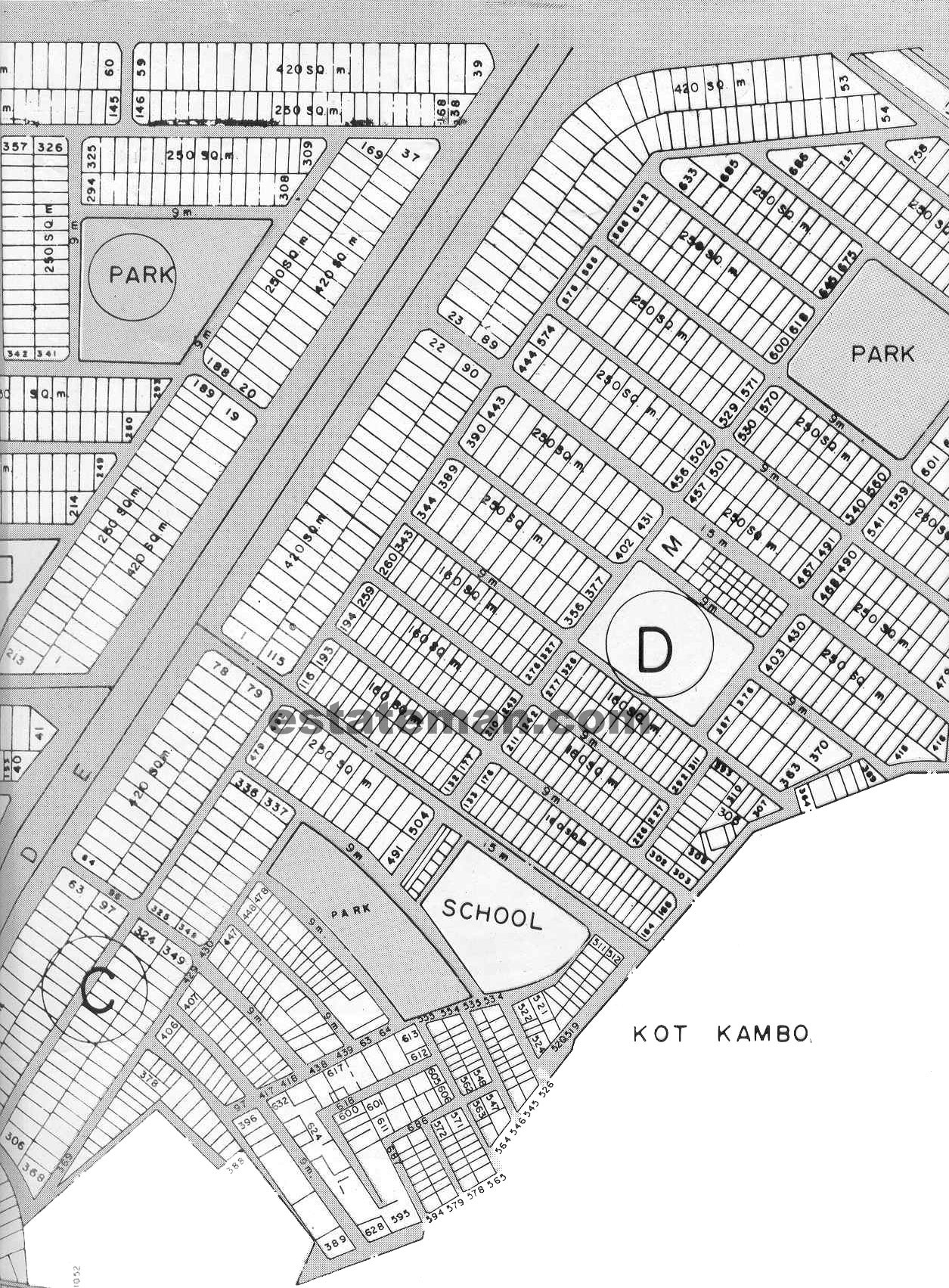 Sabzazar Phase 1 & 2. (Map Area 4) Click on Map Navigation Buttons as required.