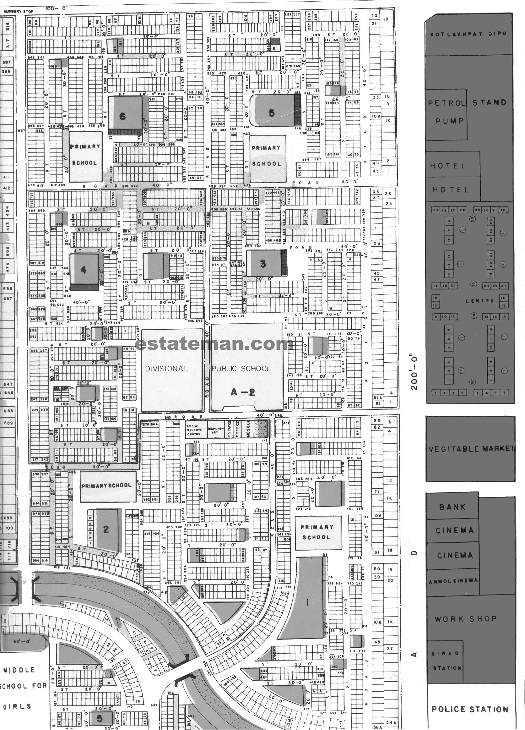 Township (Map Area 2) Lahore. Click on Map Navigation Buttons as required.  