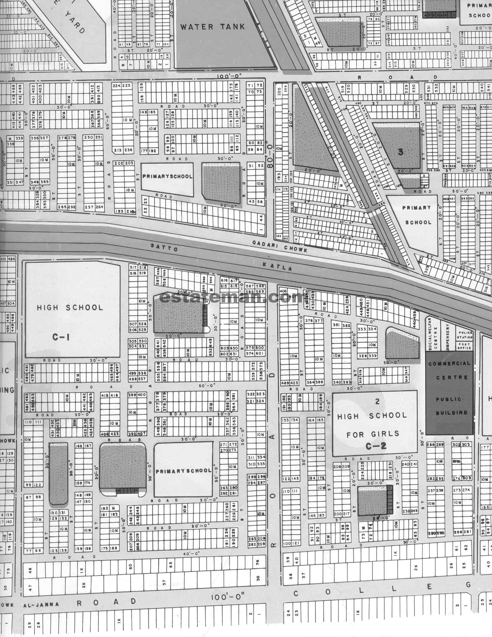 Township (Map Area 9) Lahore. Click on Map Navigation Buttons as required.  