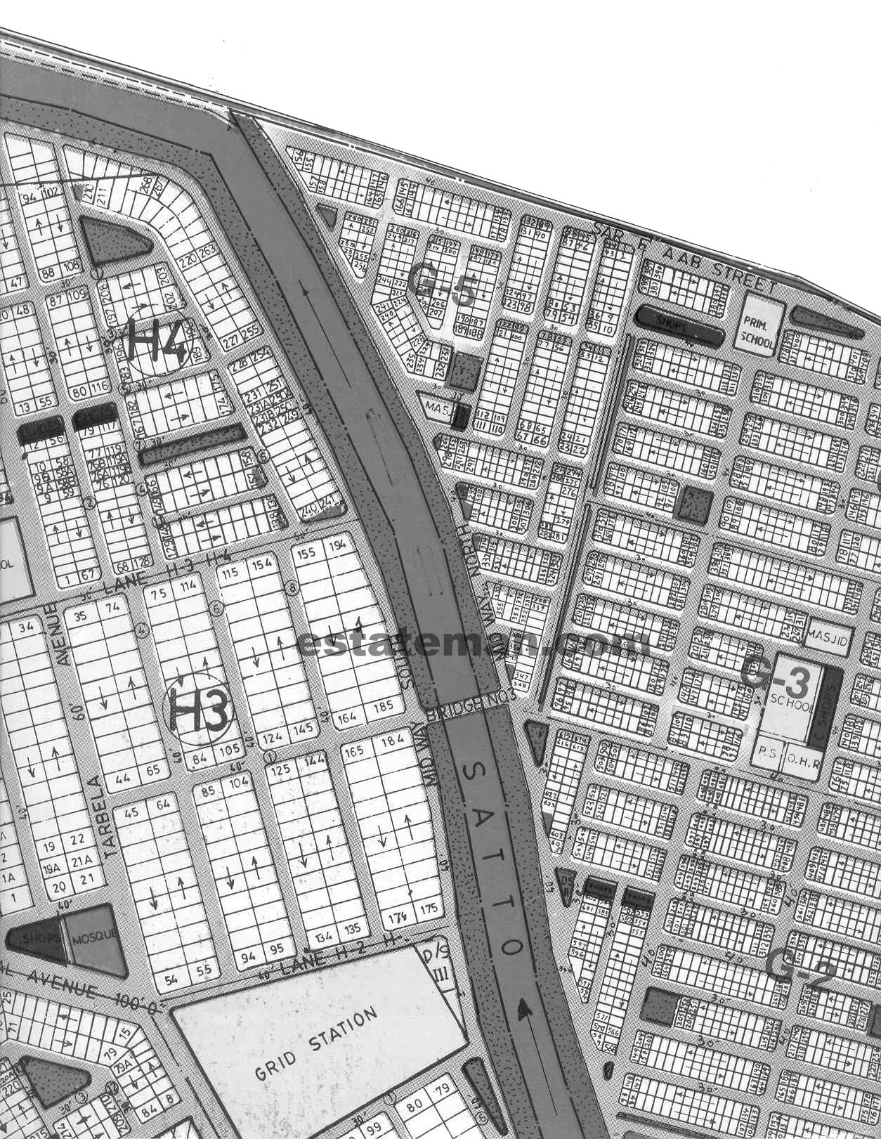 WAPDA Employee's Housing Society (Map Area 2) Lahore. Click on Map Navigation Buttons as required.