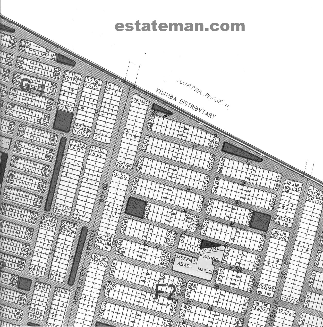 WAPDA Employee's Housing Society (Map Area 3) Lahore. Click on Map Navigation Buttons as required.